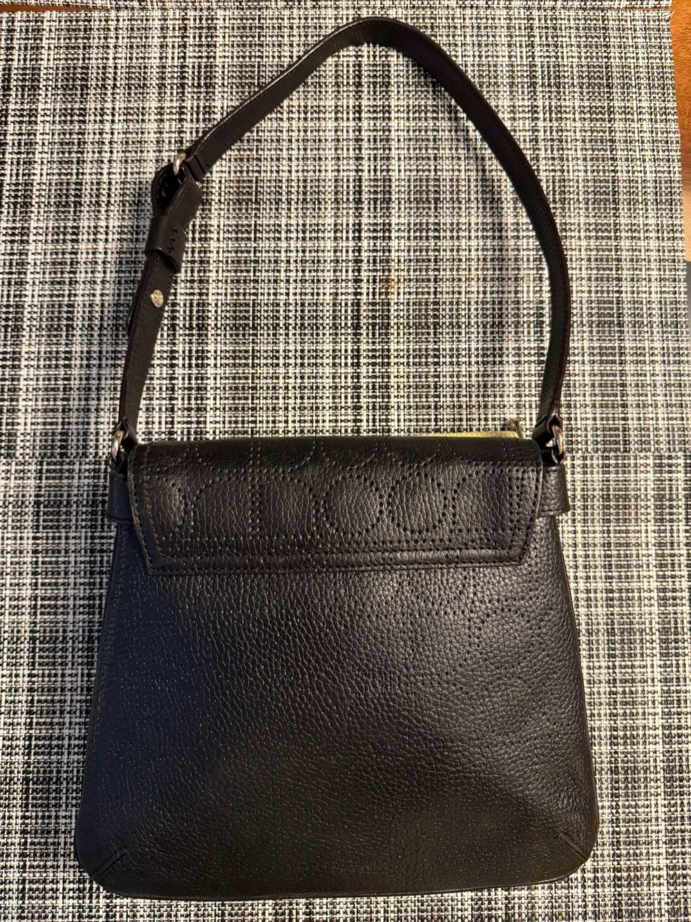 Kate Spade Vanessa Double Hobo Black Pebbled Leather Bag